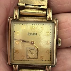1950’s Bulova duo wind wrist watch